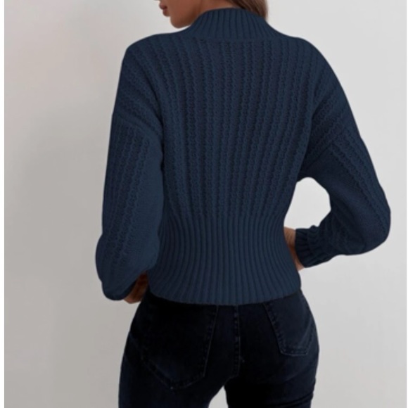 Cozy V neck wrap sweater - Picture 11 of 15